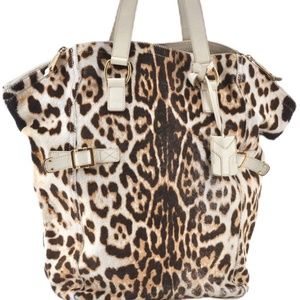 Yves Saint Laurent leopard tote